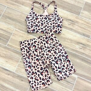 Ellie Active Animal Print Active Wear Set